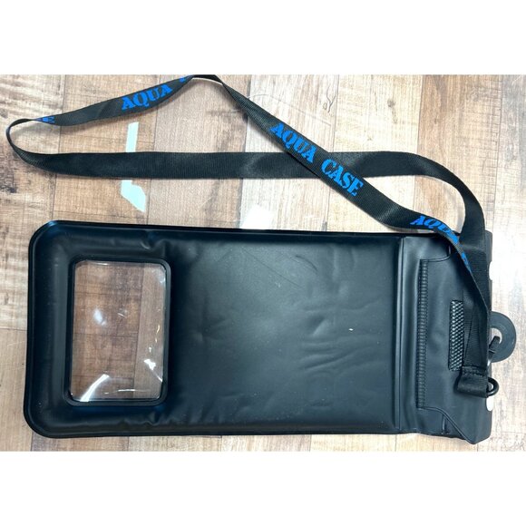 Waterproof Document, Device Holder Aqua Case Black Protective Dry Bag With Lanya - Picture 2 of 3